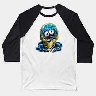 alien skull with tentacles Baseball T-Shirt